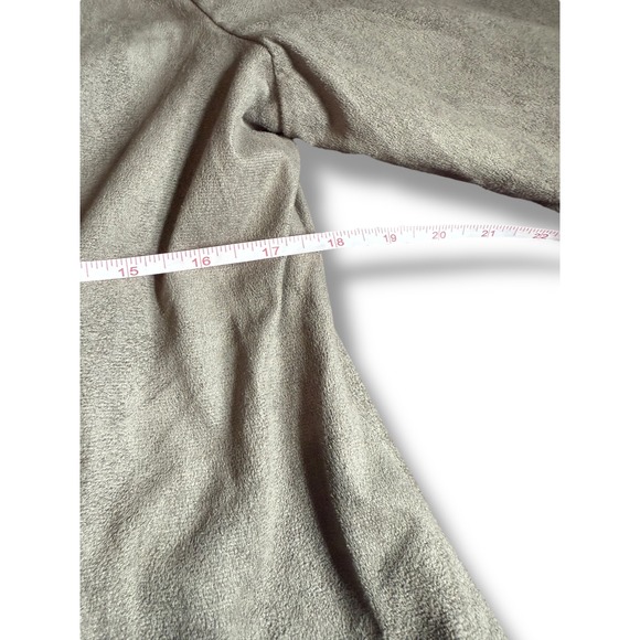 Wrangler Fringe Jacket Western Festival Boho Faux Suede Gray Size L - Picture 4 of 11